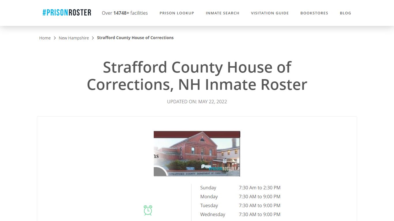 Strafford County House of Corrections, NH Inmate Roster